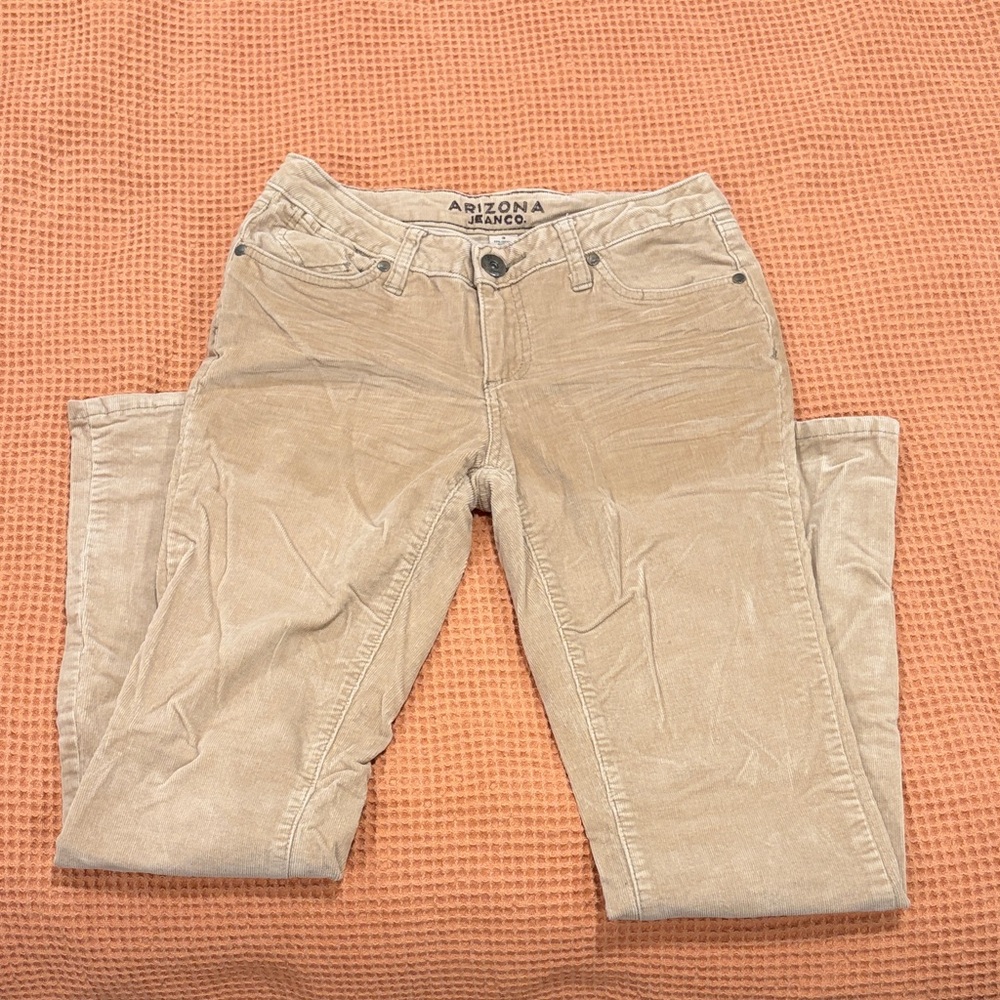 Arizona Jean Company Women's Beige Corduroy Jeans